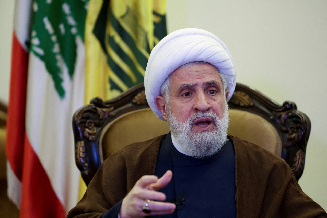 Naim Qassem, nuevo secretario general de Hezbollah. Foto: Reuters.