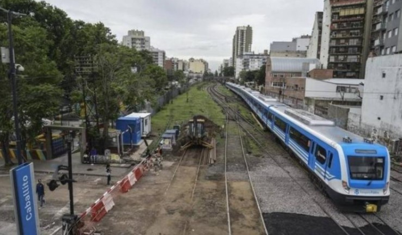 Nuevo paso bajo nivel en Caballito. Foto: X