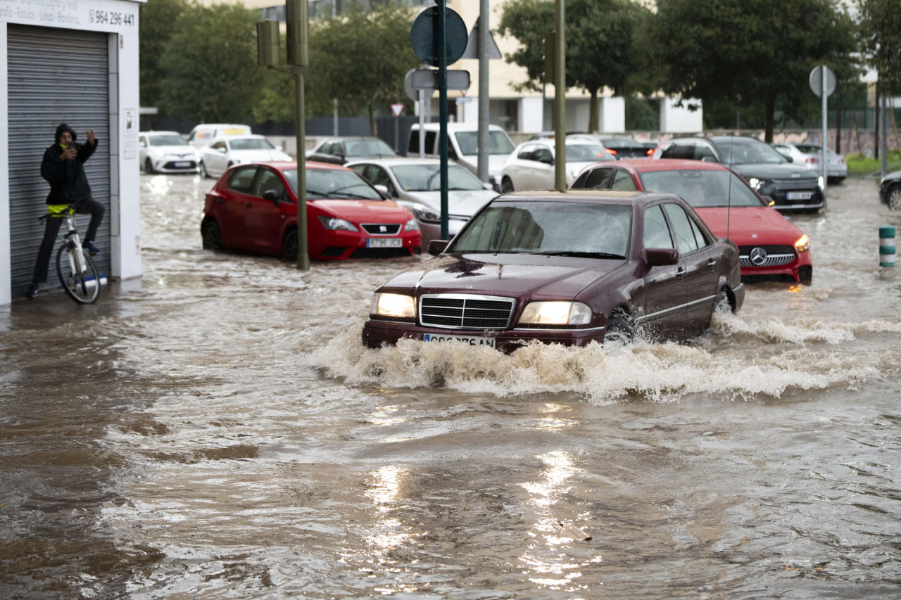 Inundaciones en Valencia, España. Foto: EFE.