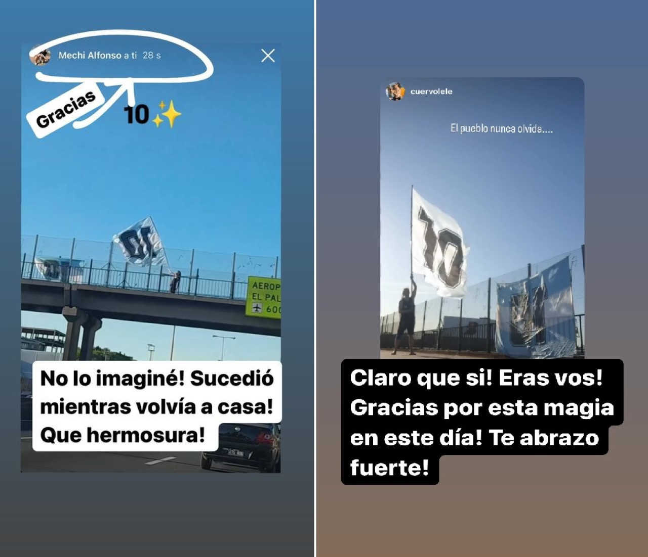 Las historias de Dalma Maradona. Fotos: Instagram @dalmaradona