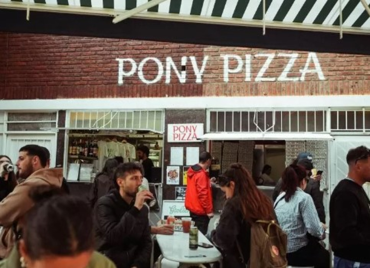 Pony Pizza, el local de moda en CABA. Foto: Instagram/@pony_pizza