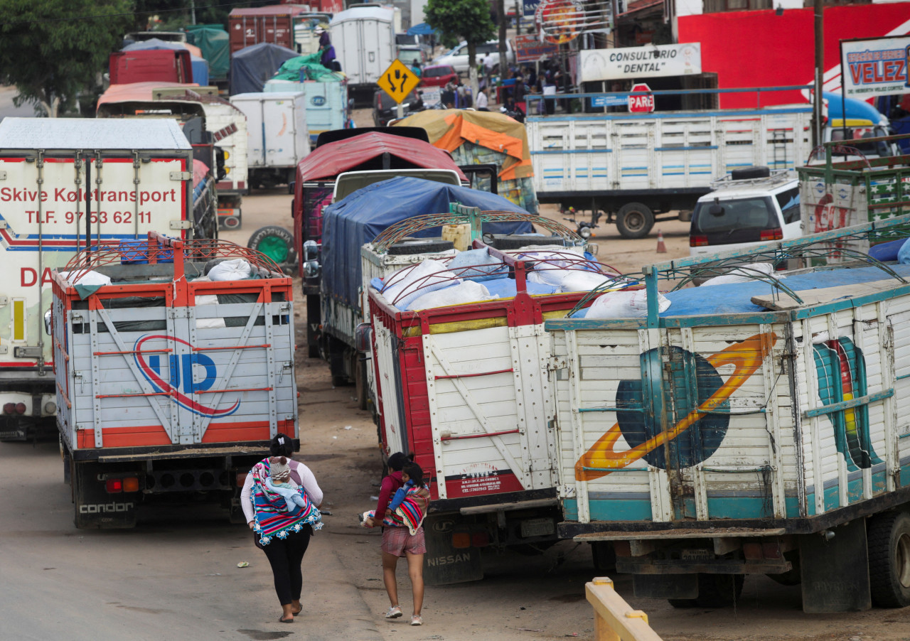 Bloqueo de carreteras en Bolivia en apoyo a Evo Morales. Foto: Reuters