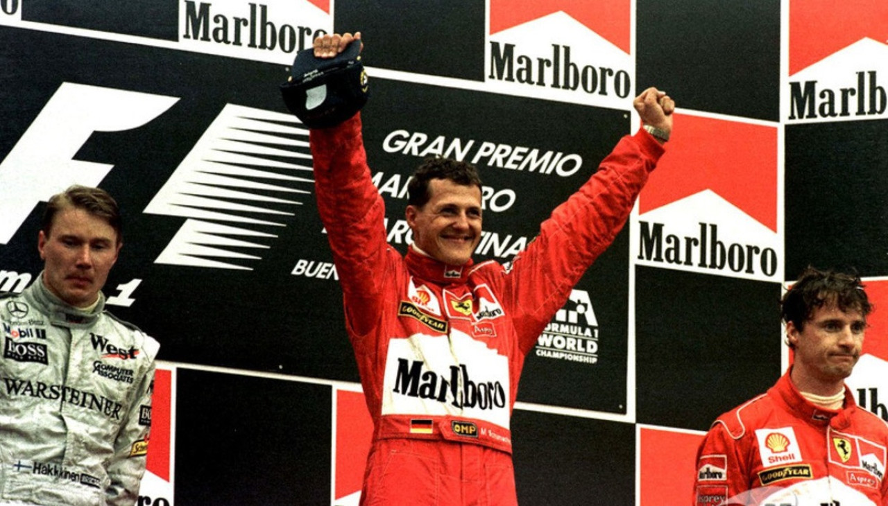 Michael Schumacher, ganador del Gran Premio de Argentina en 1998, último en Argentina.