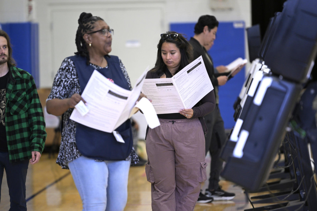 Centros de votación en Estados Unidos. Foto: EFE.