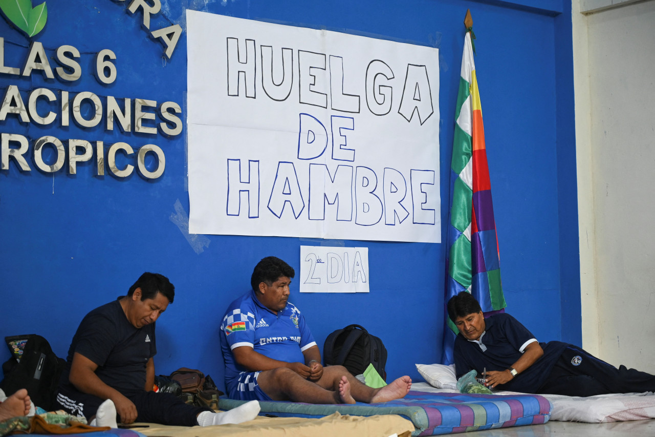 Evo Morales lleva dos días de huelga de hambre. Foto: Reuters.