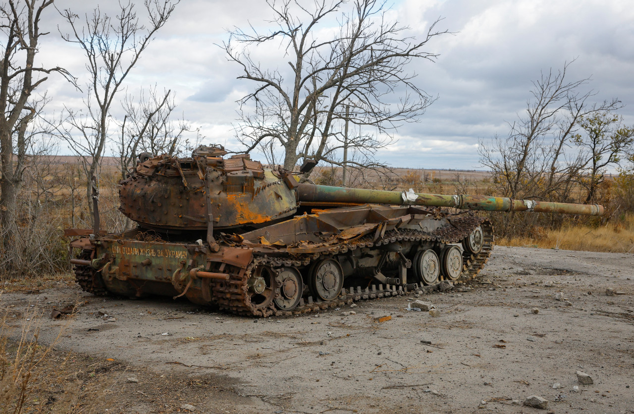 Guerra Rusia-Ucrania; tanques de guerra. Foto: Reuters.