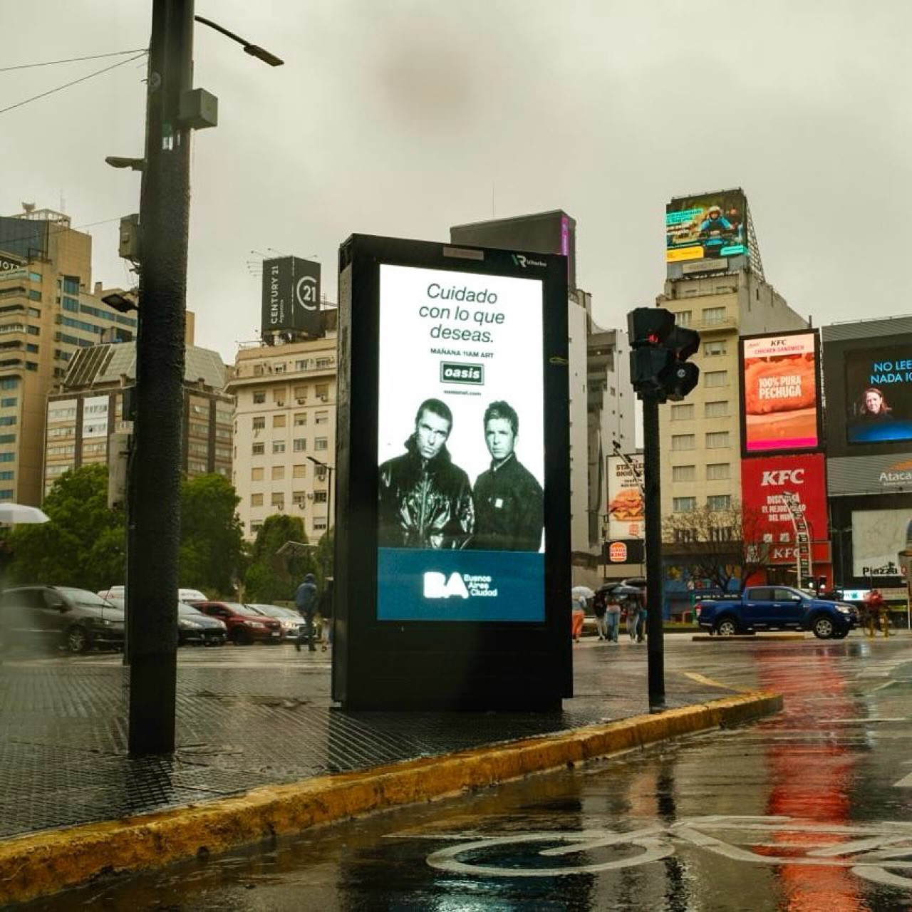 Anuncio de Oasis en Buenos Aires, Argentina. Foto: Instagram Oasis.