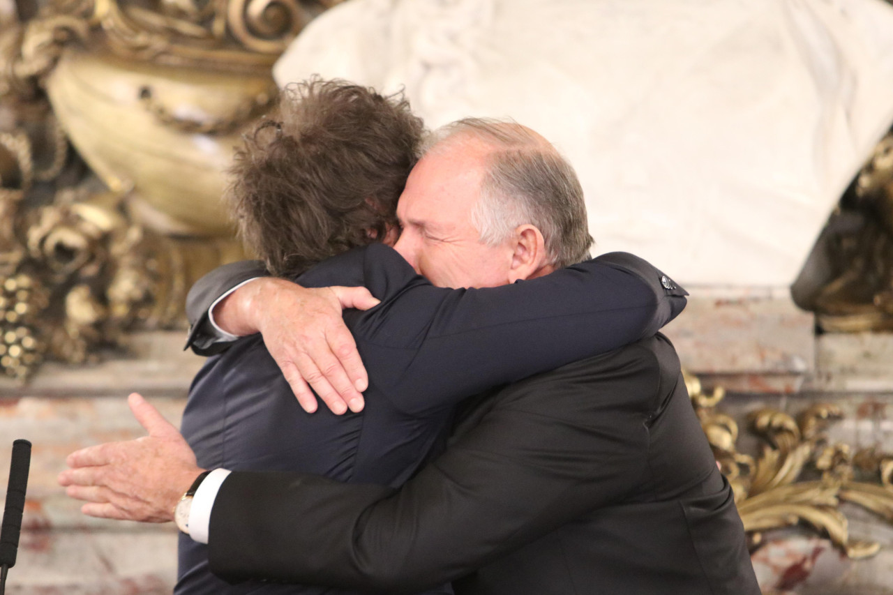 Gerardo Werthein y Javier Milei. Foto: Presidencia.