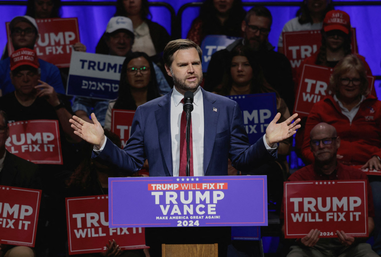 J.D. Vance, candidato republicano a la vicepresidencia. Foto: Reuters.