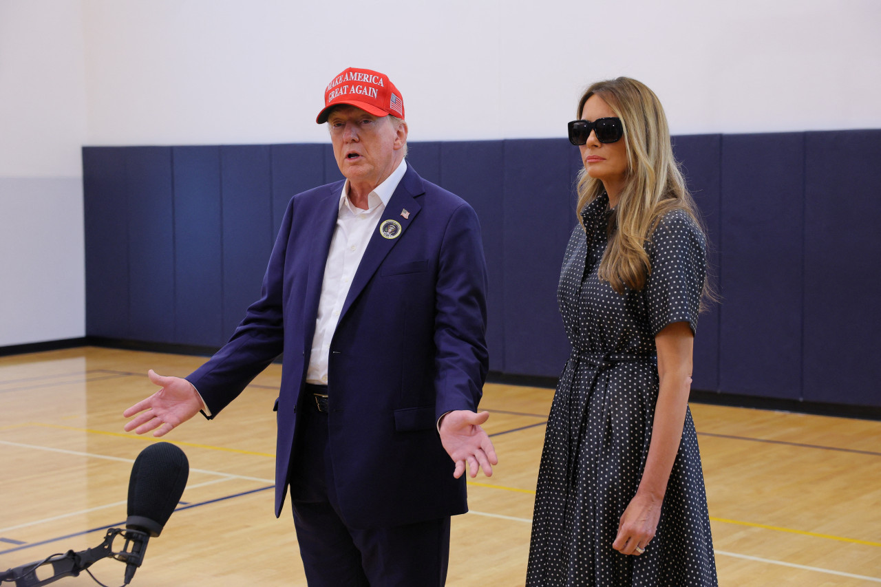 Donald Trump e Melania Trump, elecciones en Estados Unidos. Foto: Reuters.