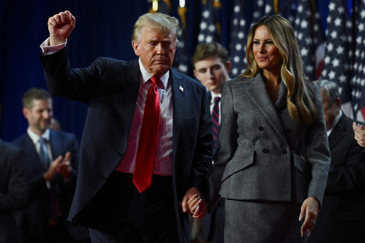 Donald Trump y Melania Trump. Foto: Reuters.