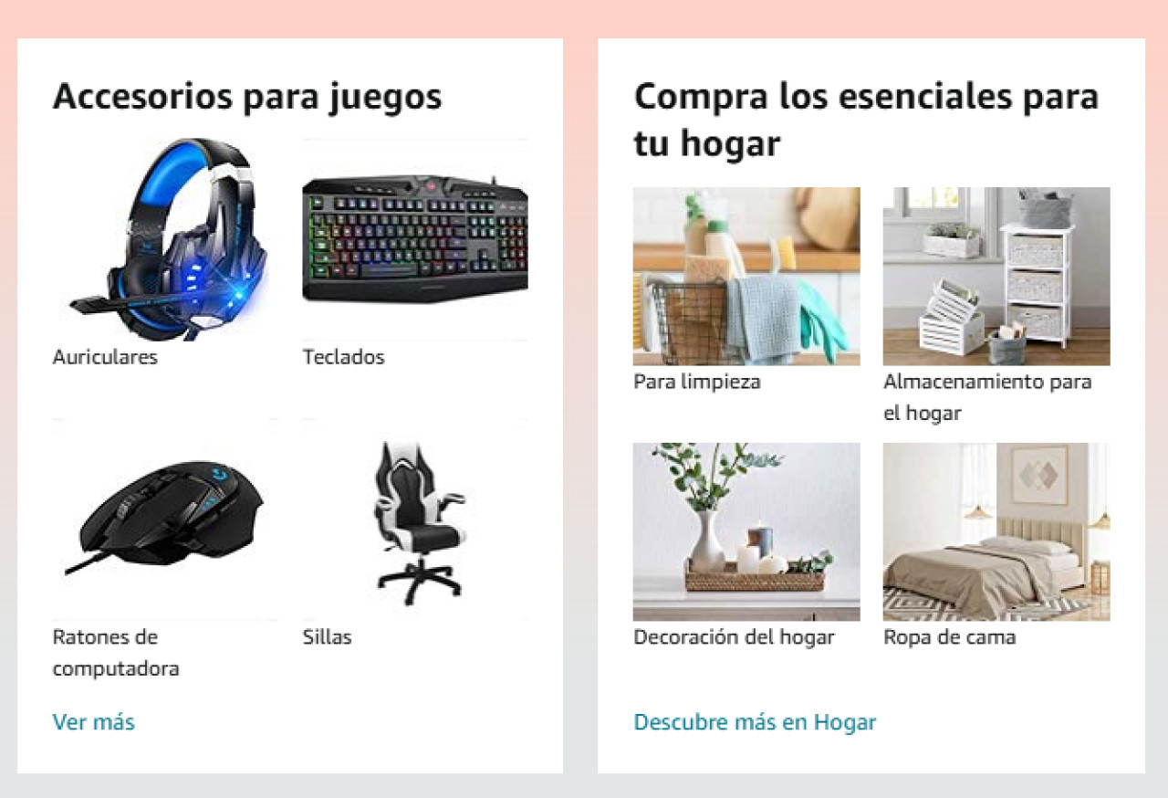 Compras por Amazon. Fuente: Captura