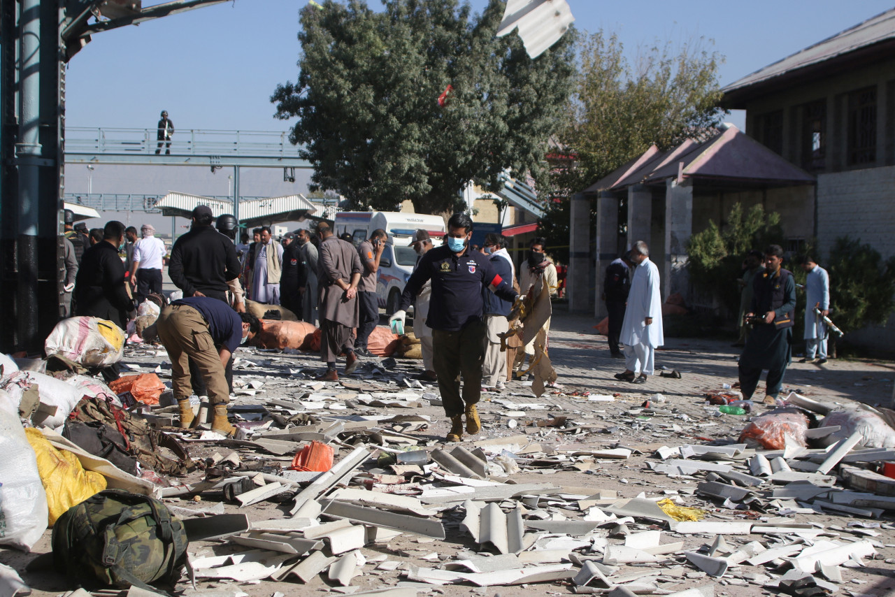 Explosión suicida en Pakistán. Foto: Reuters.