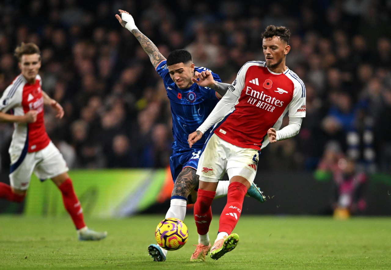 Enzo Fernández; Chelsea vs. Arsenal. Foto: EFE.