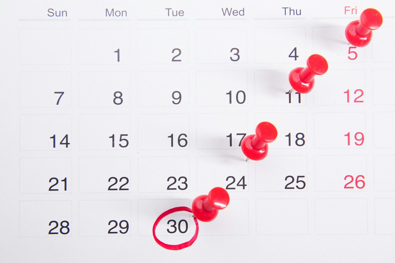 Calendario; feriados. Foto: Unsplash.