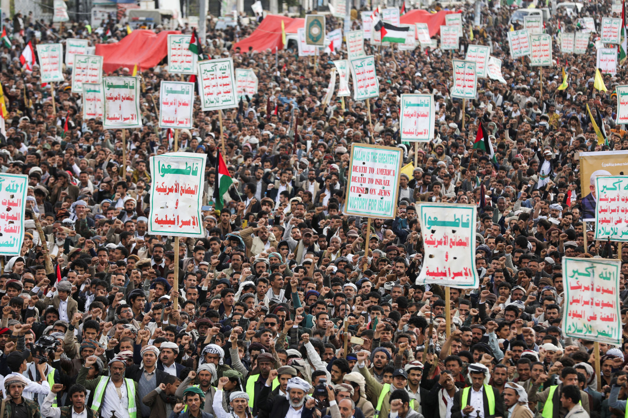 Rebeldes hutíes de Yemen. Foto: Reuters.