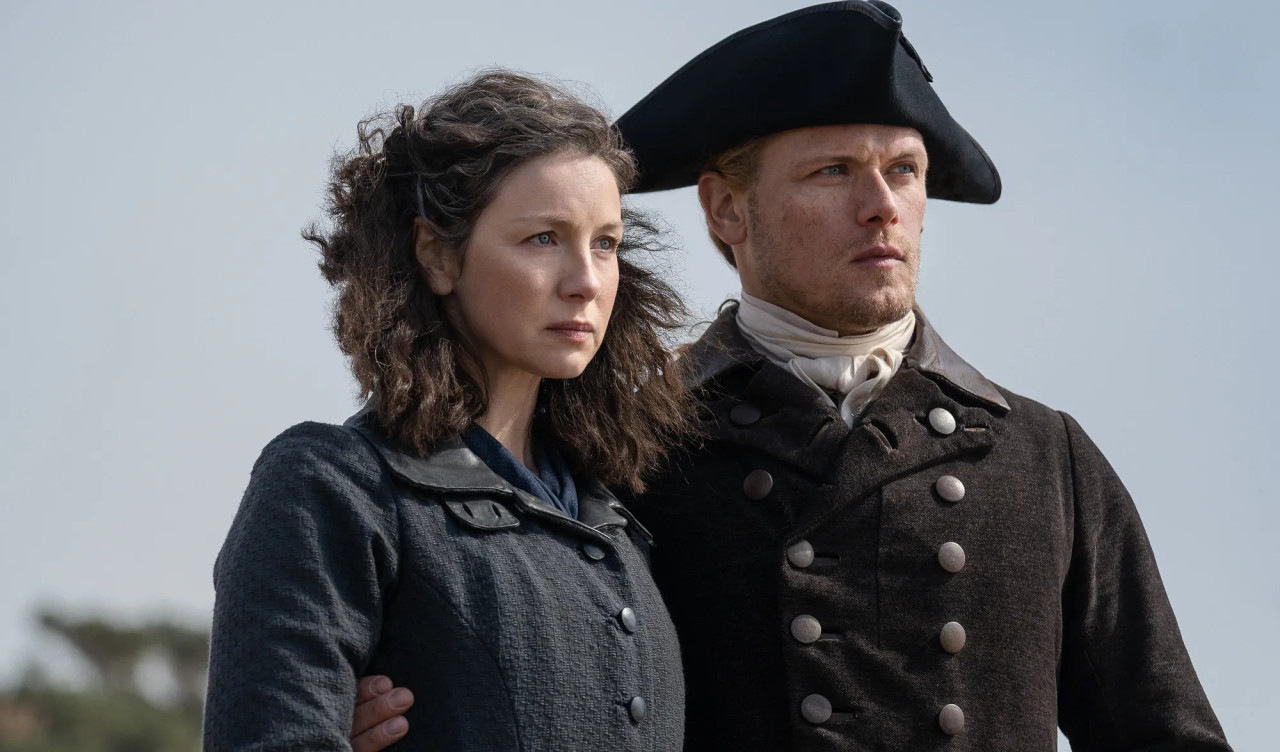 Claire y Jamie. Foto: Starz