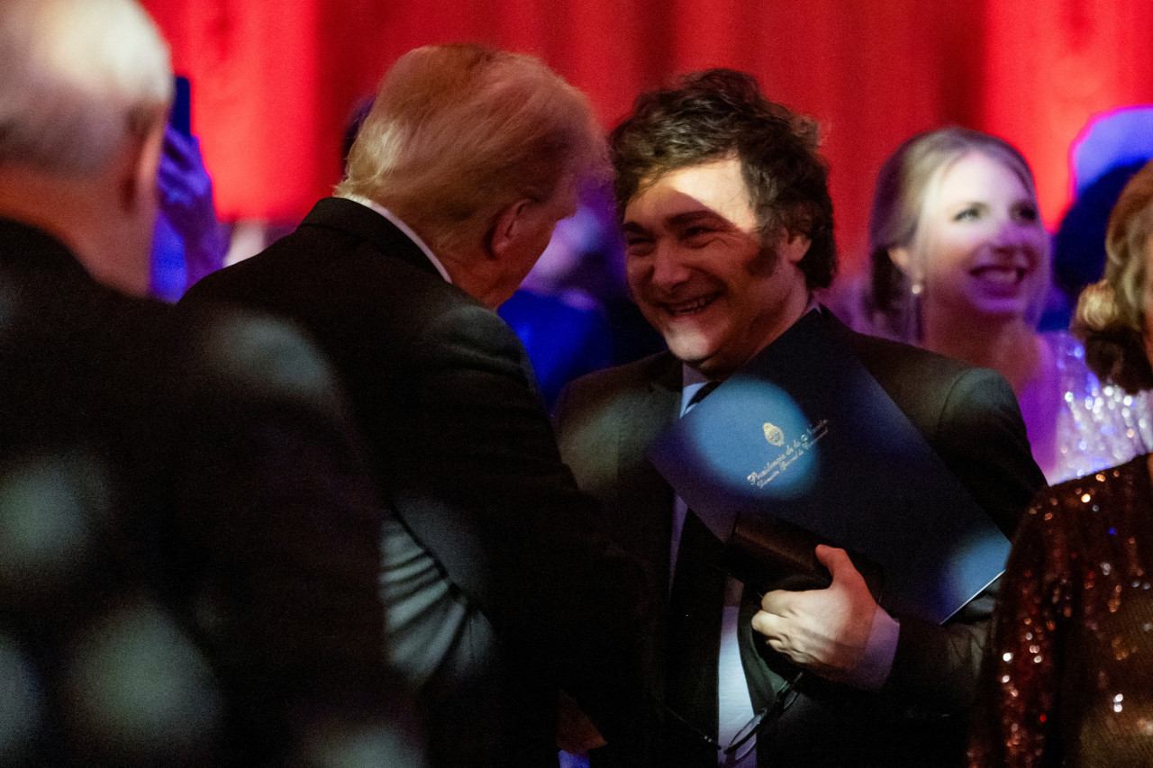 Donald Trump y Javier Milei. Foto: Reuters.