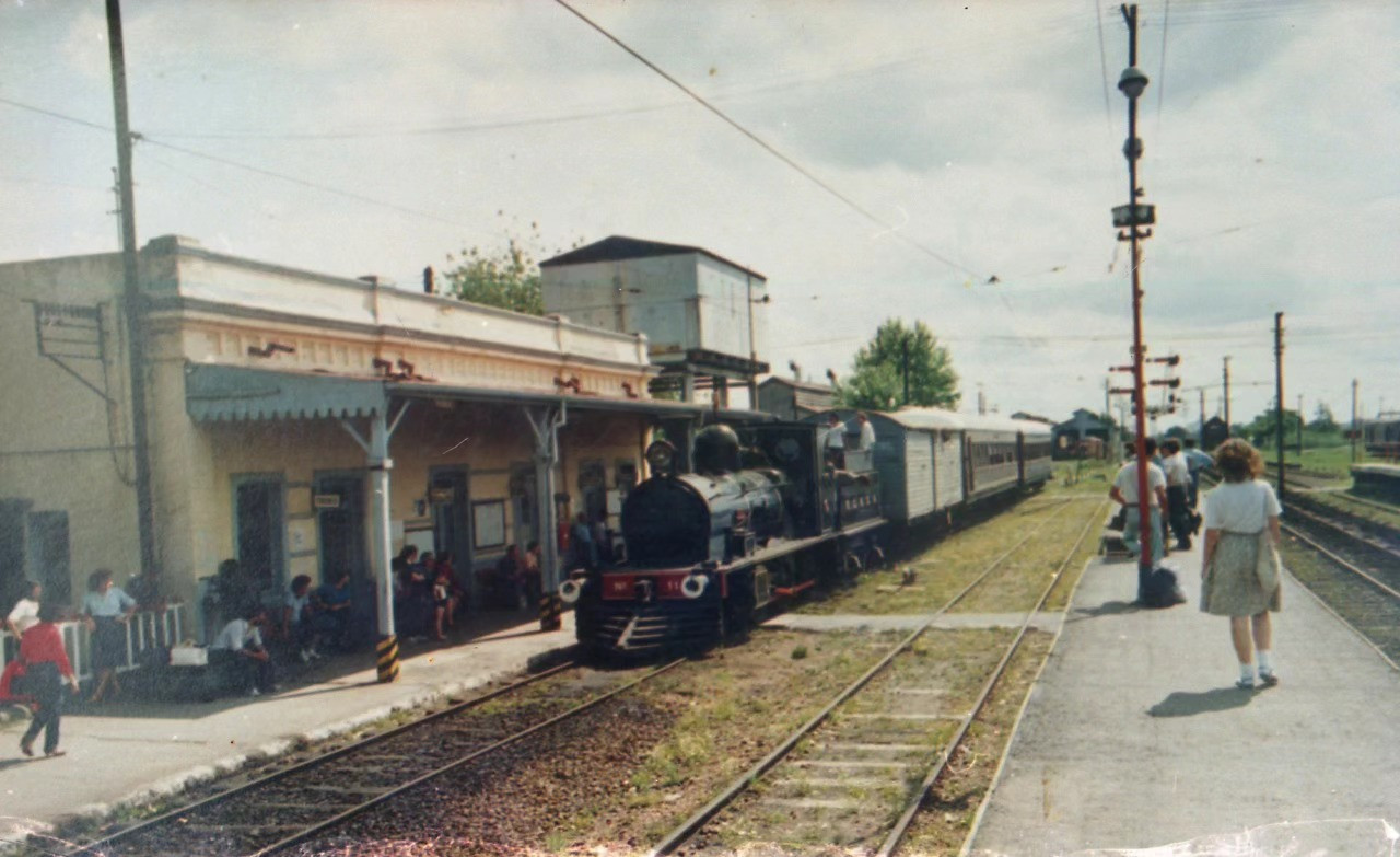 Muestra histórica del Tren Urquiza. Foto. Facebook / Ferroclub Cdp Lynch.