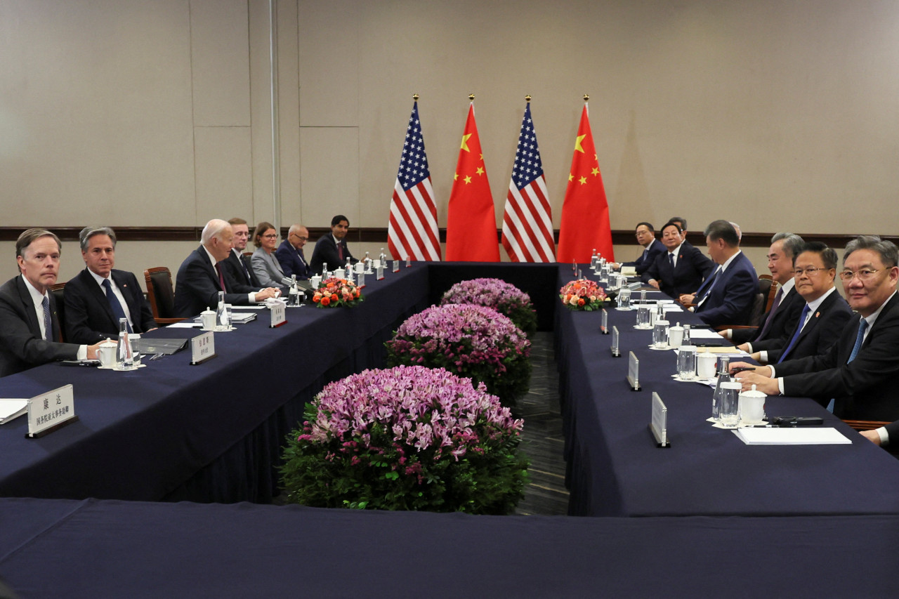 Reunión entre China y Estados Unidos. Foto: Reuters.