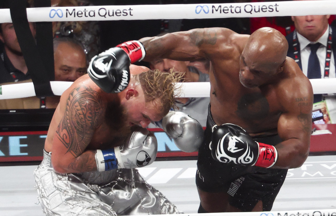 Pelea de Mike Tyson vs. Jake Paul. Foto: Reuters.