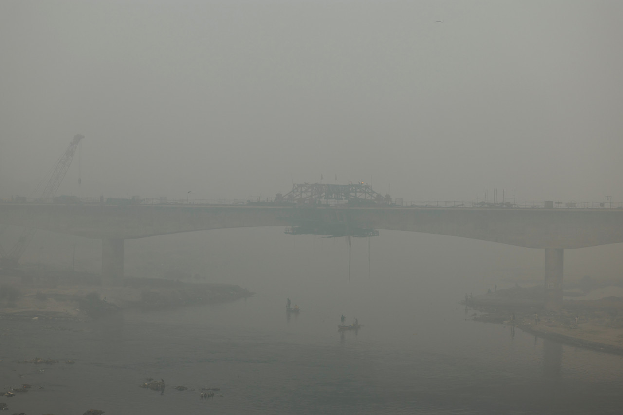 Contaminación en India. Foto: EFE.