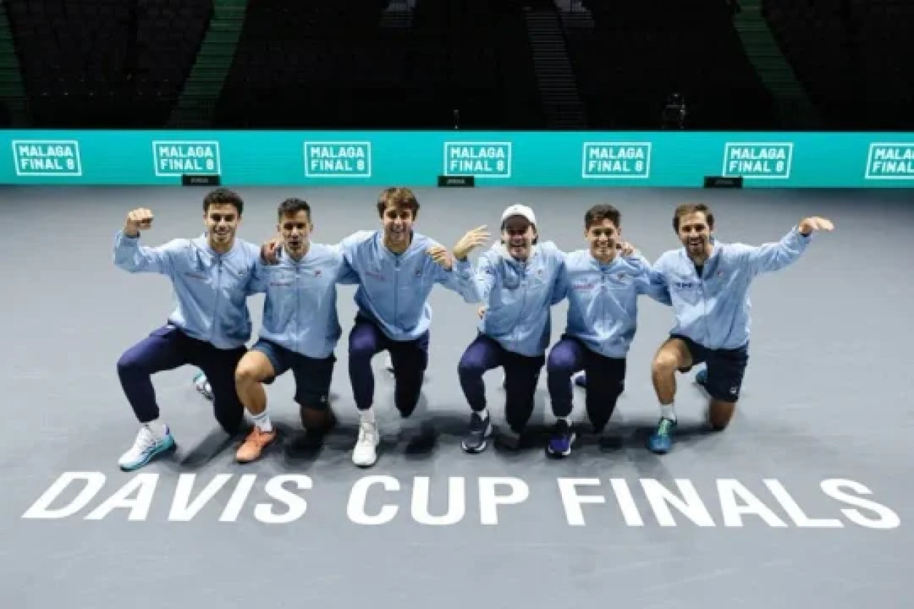 El equipo argentino de Copa Davis. Foto: NA