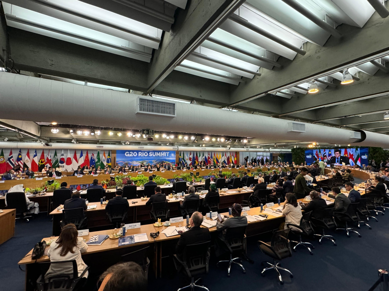 Javier Milei en la cumbre del G20. Foto: Presidencia