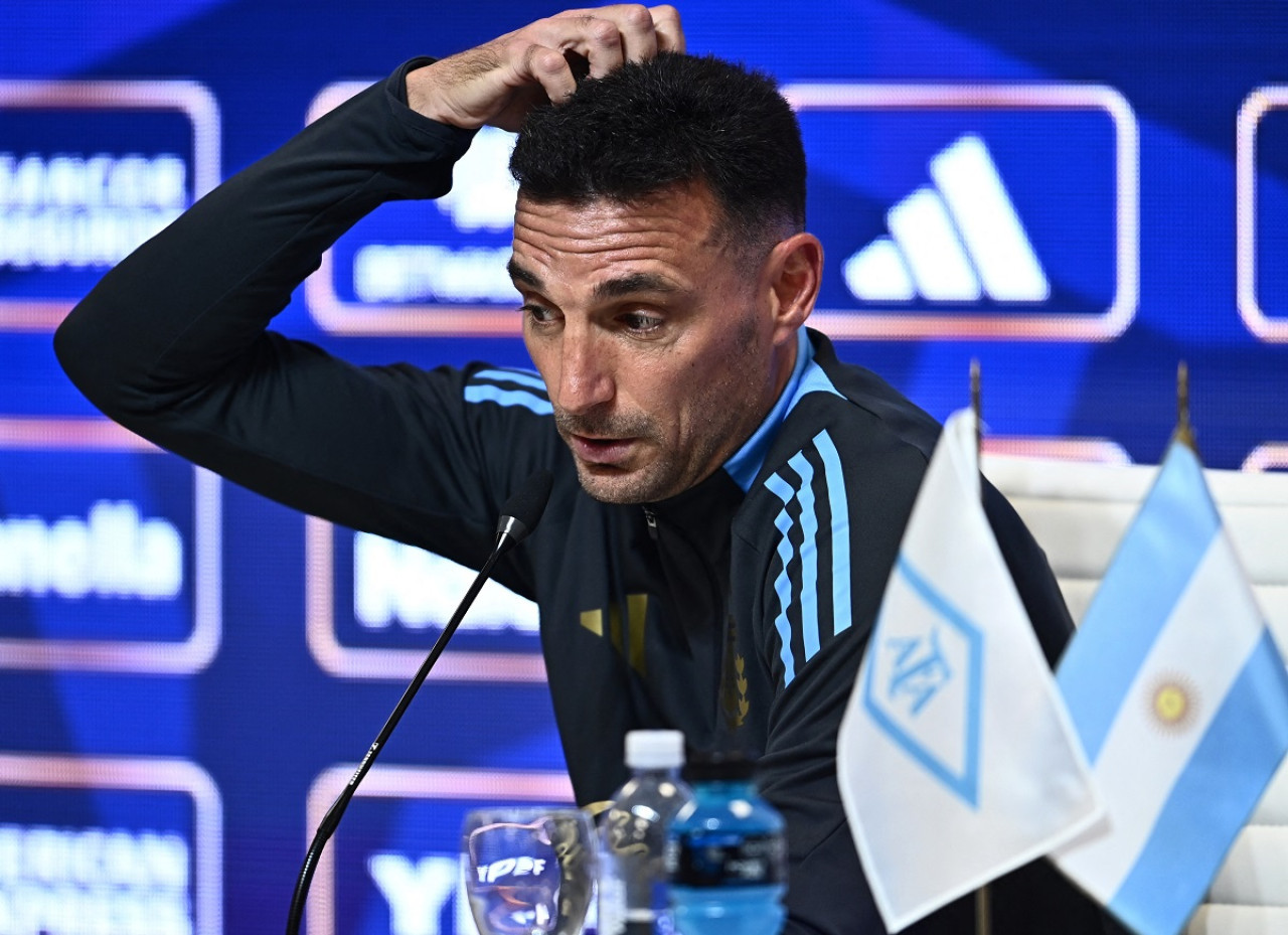 Lionel Scaloni aseguró que no le preocupan las estadísticas. Foto: Reuters.