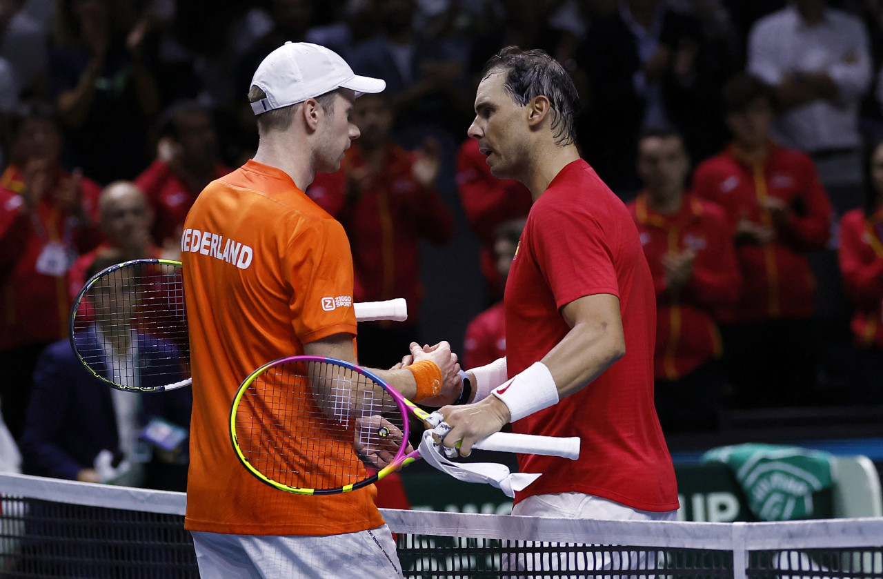 Rafael Nadal en la Copa Davis. Foto: REUTERS.