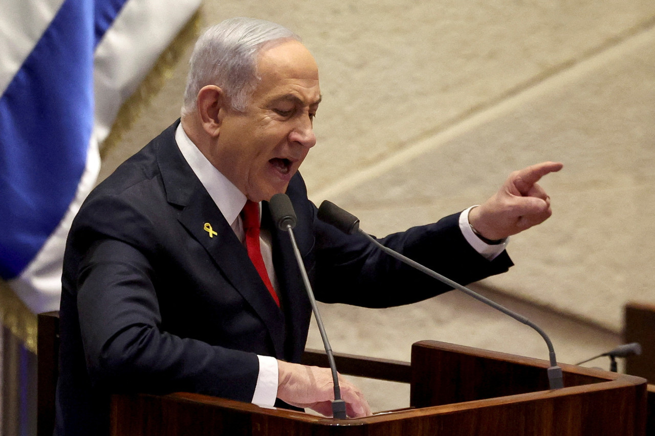 Benjamin Netanyahu, primer ministro de Israel. Foto: Reuters.