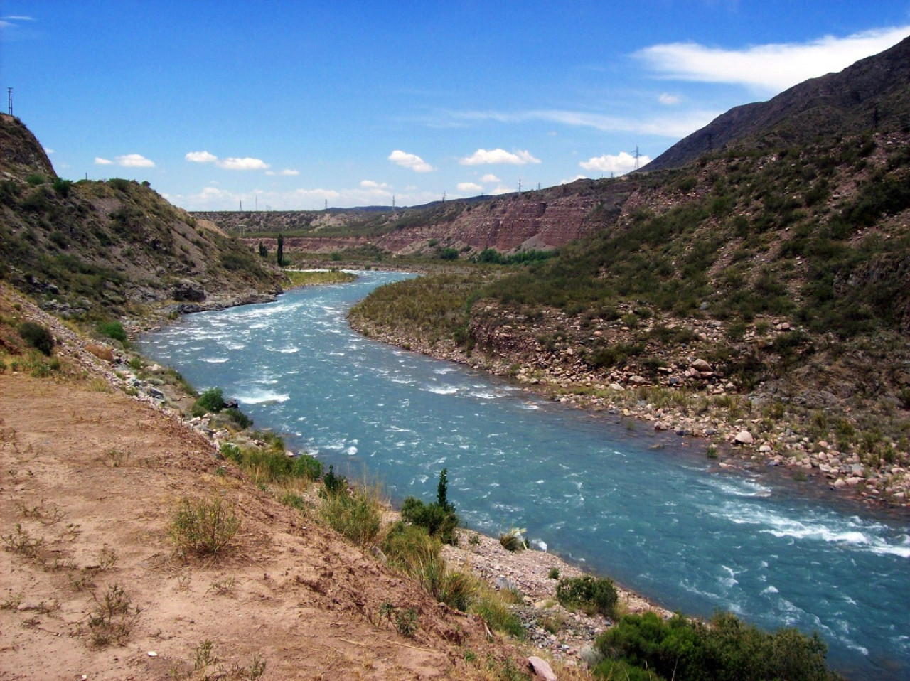 Río Mendoza. Foto: Gobierno de Mendoza.