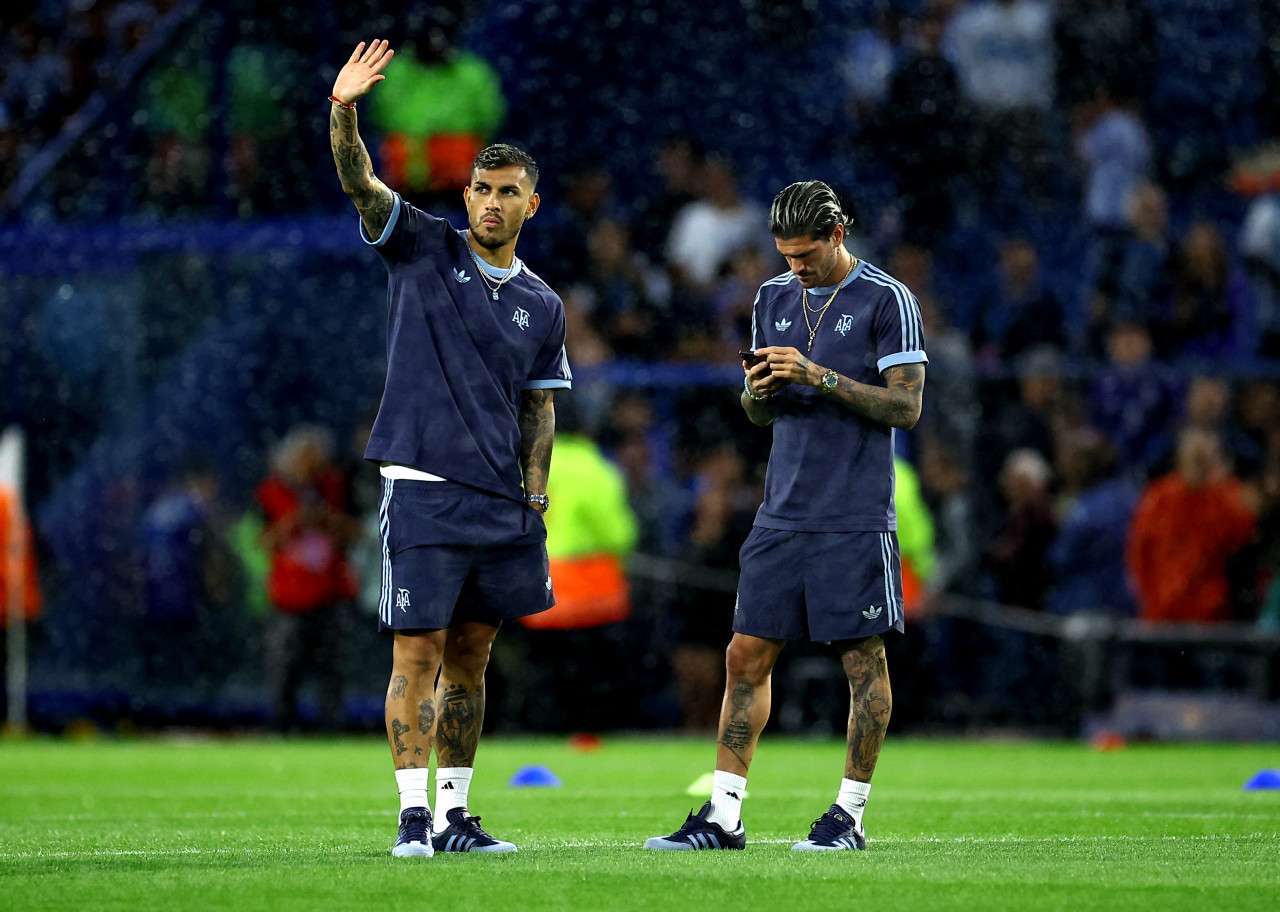 Rodrigo De Paul y Leandro Paredes. Foto: Reuters.