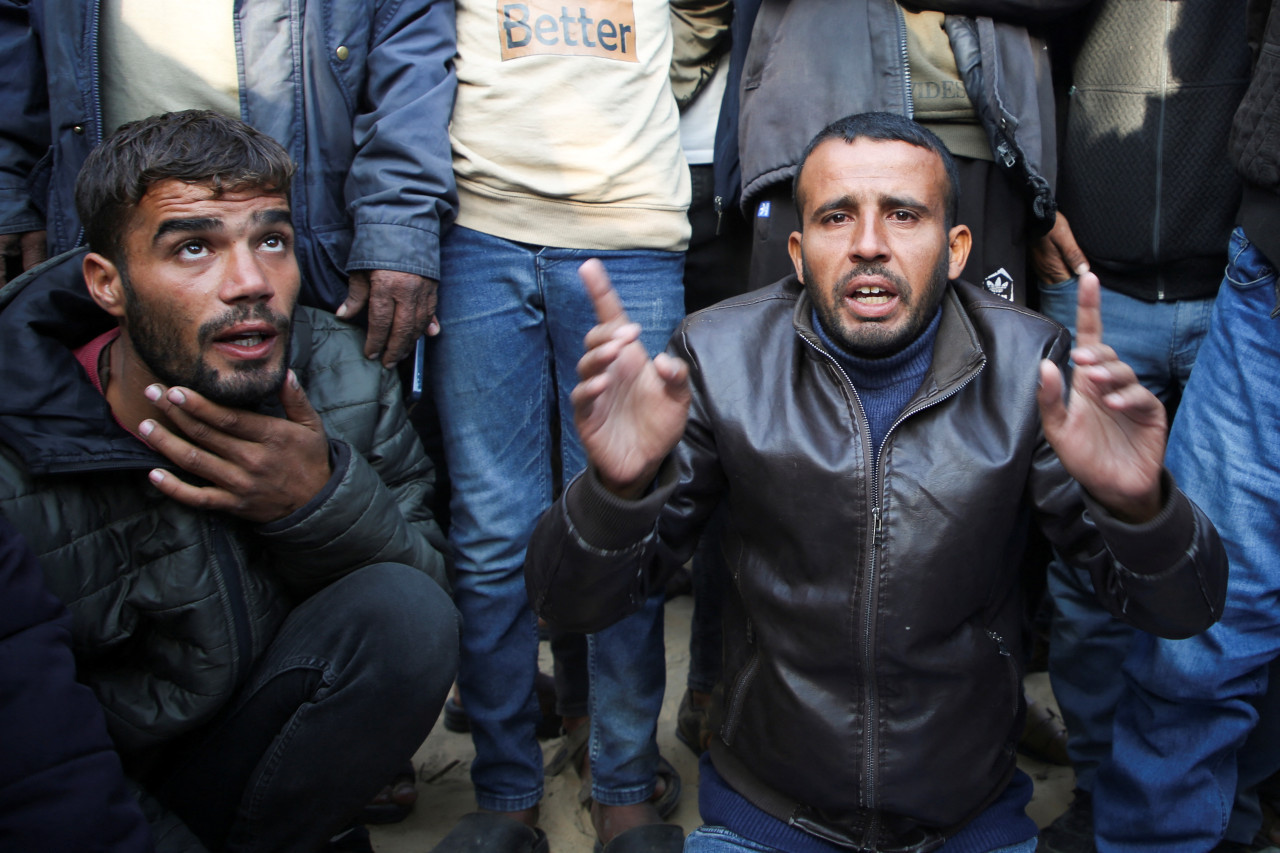 Palestinos en la Franja de Gaza. Foto: Reuters.