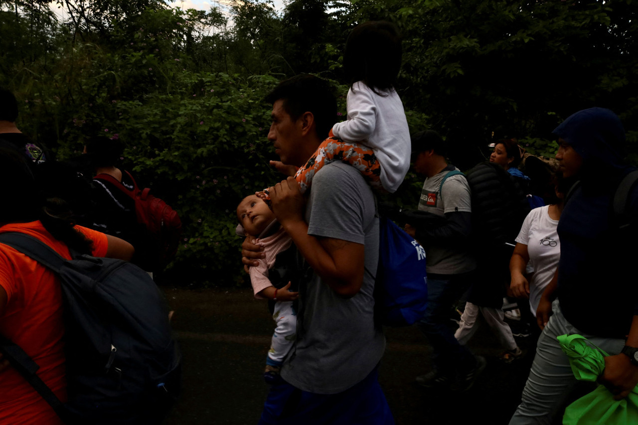 Migrantes sueñan con llegar a Estados Unidos antes de la asunción de Trump. Foto: REUTERS.