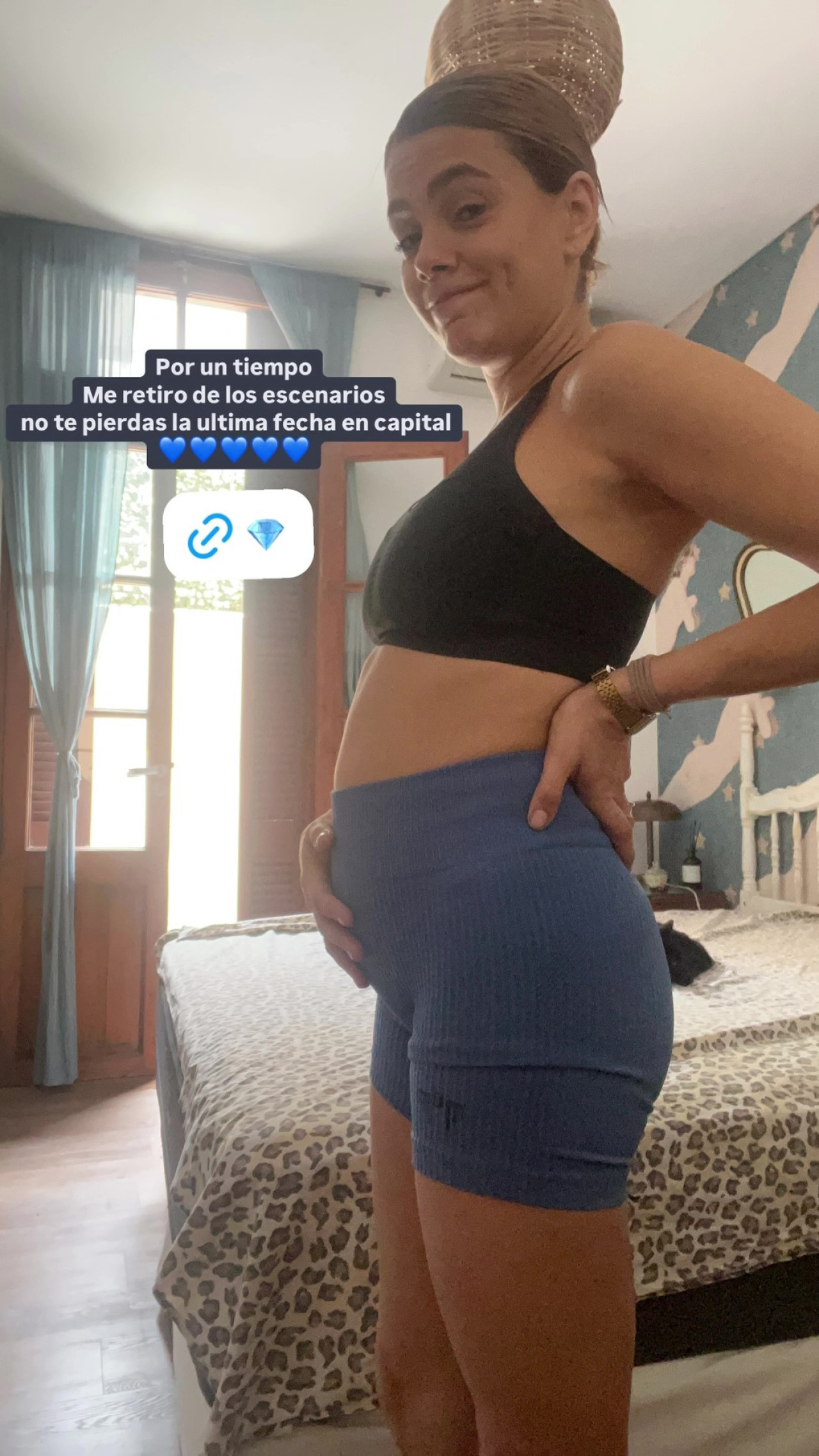 El peculiar anuncio de embarazo de Natalie Pérez. Foto: Instagram @natalieperez.