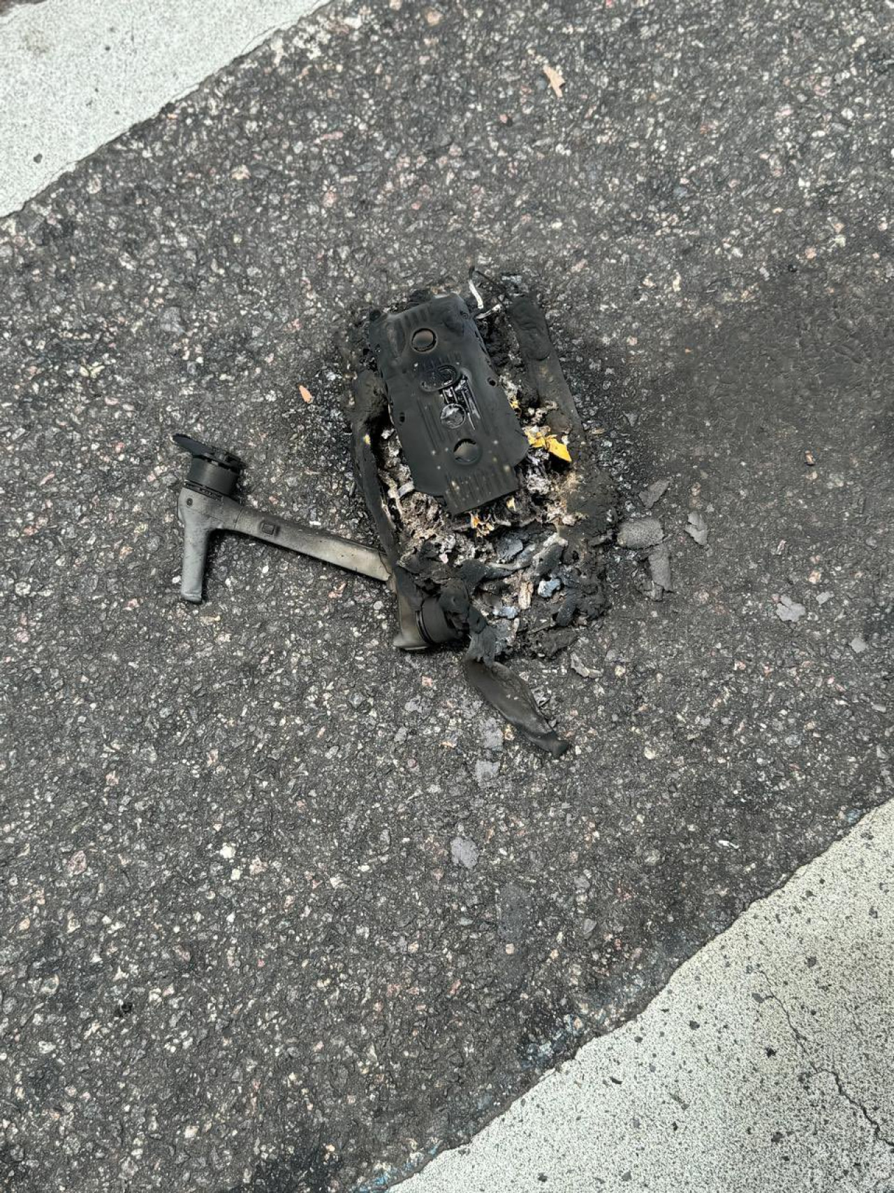 Un drone explotó cerca de la Embajada de Israel. Foto: X @PatoBullrich