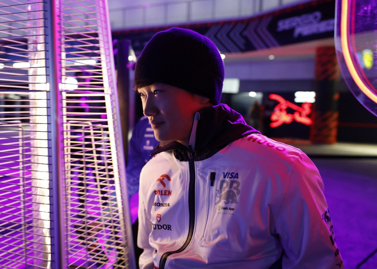 Yuki Tsunoda, piloto de la escudería Racing Bulls, de Fórmula 1. Foto: Reuters.