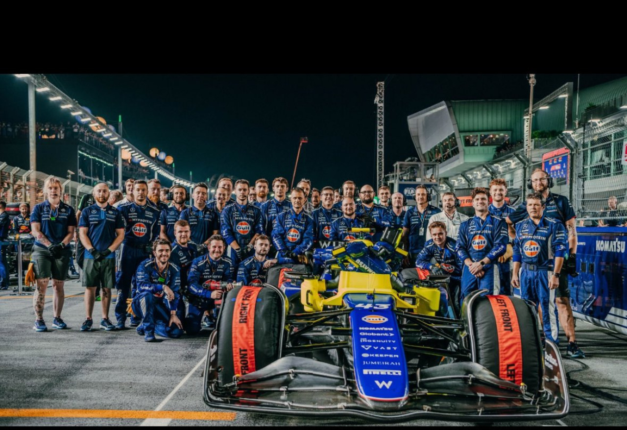 El equipo de Williams Racing. Foto: X @jcampbellwalter