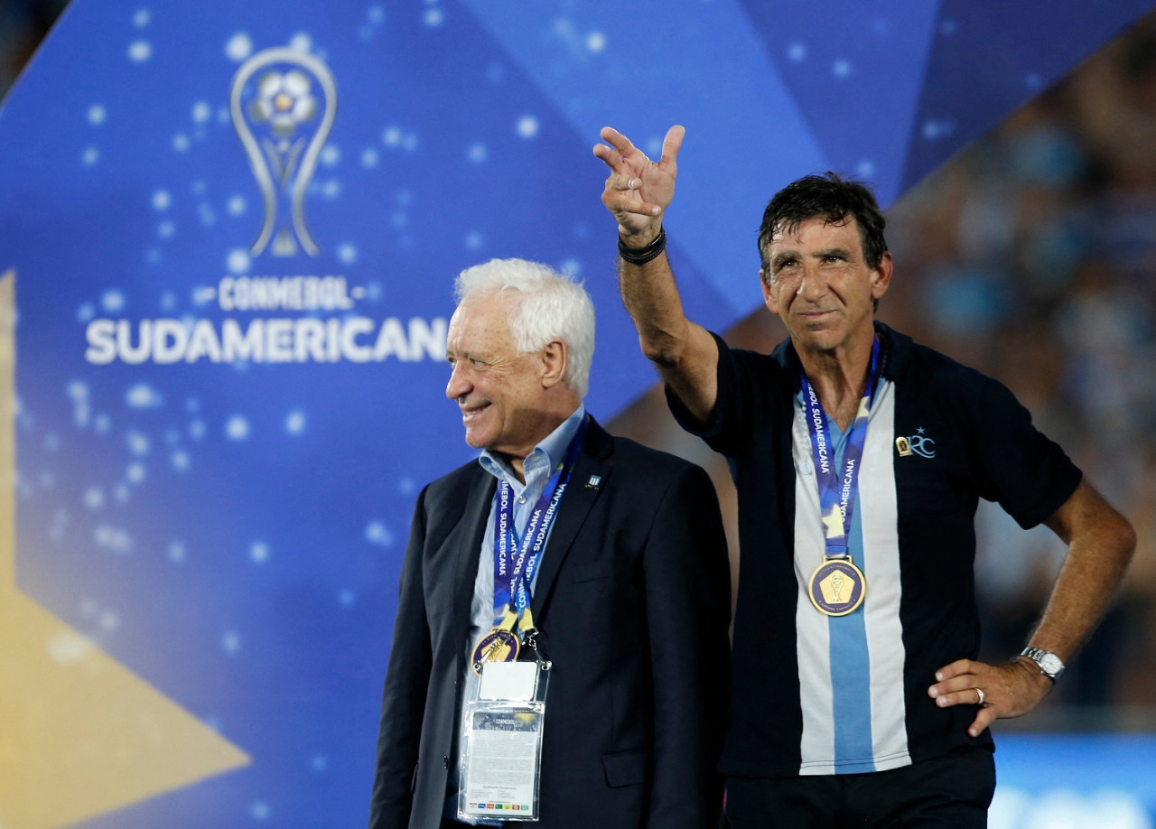 Gustavo Costas, entrenador de Racing. Foto: Reuters