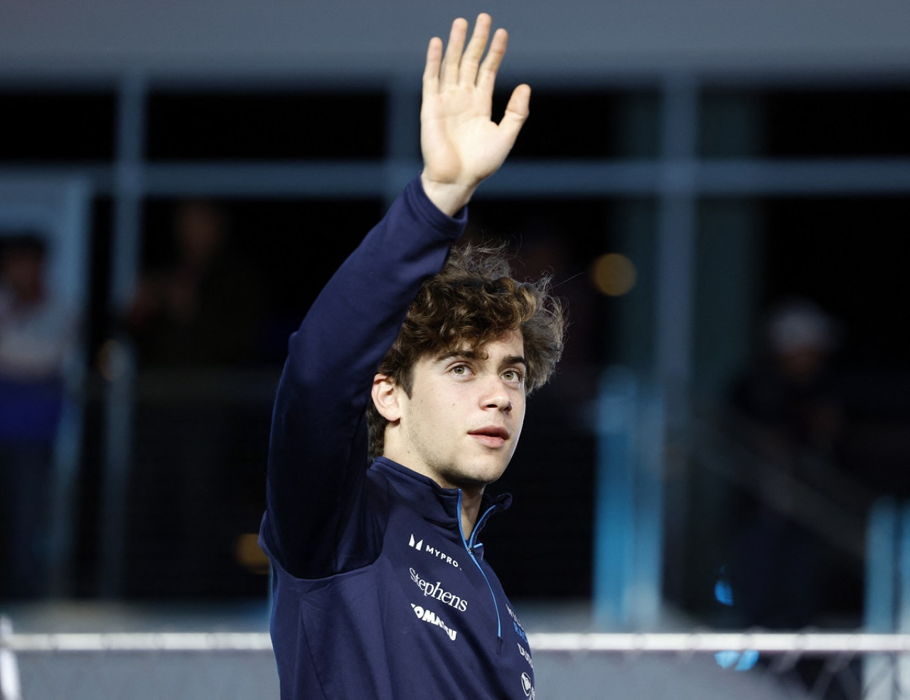 La llegada de Franco Colapinto al circuito de Las Vegas. Foto: Reuters.