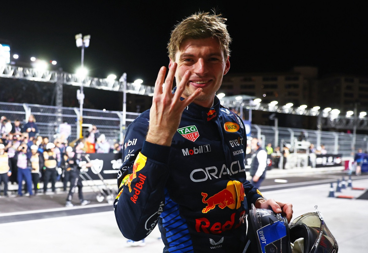 Max Verstappen, tetracampeón de la Fórmula 1. Foto: X @F1.