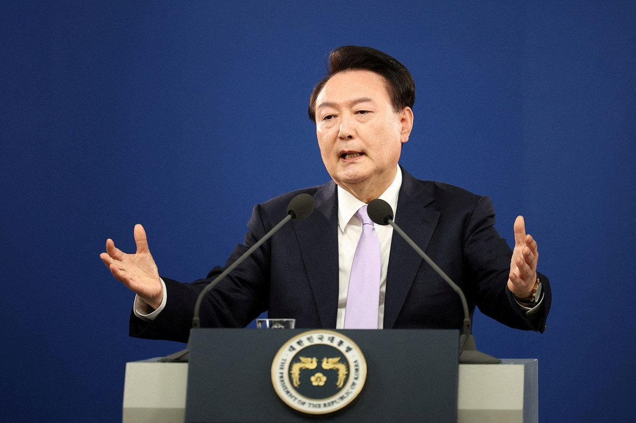 Yoon Suk Yeol, el presidente de Corea del Sur. Foto: Reuters.