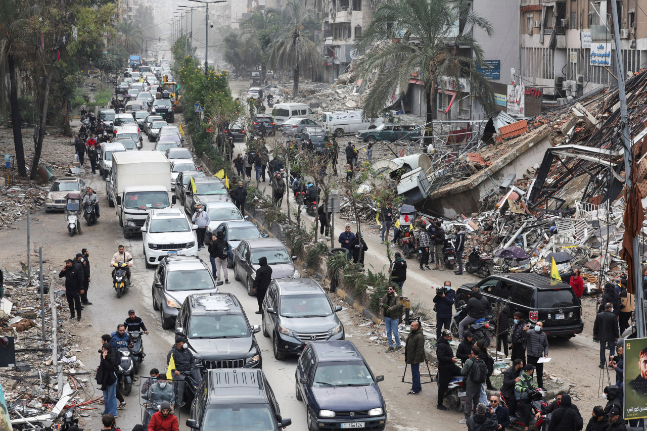 Personas regresan a sus hogares en el Líbano tras tregua entre Israel y Hezbollah. Foto: Reuters.