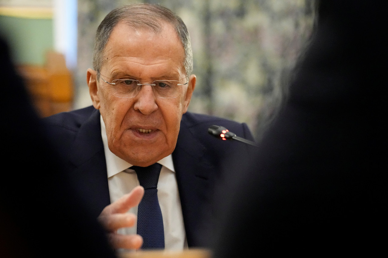 El ministro de Exteriores de Rusia, Serguéi Lavrov. Foto: Reuters.