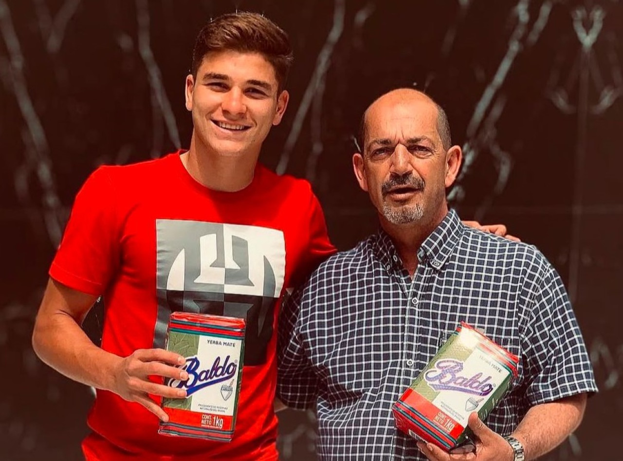 Baldo, la yerba favorita de Julián Álvarez. Foto: Instagram @locosxlayerba.