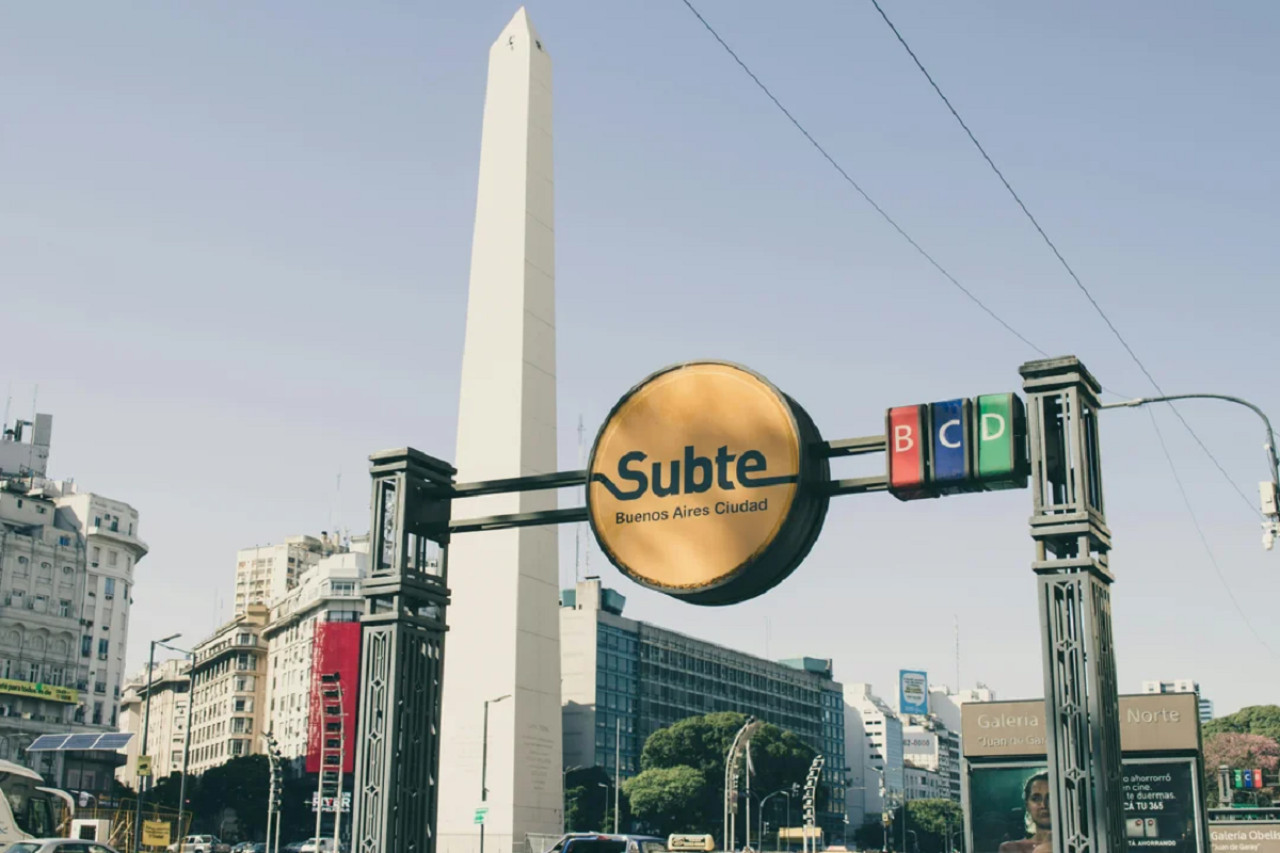 Subte en Buenos Aires. Foto: NA