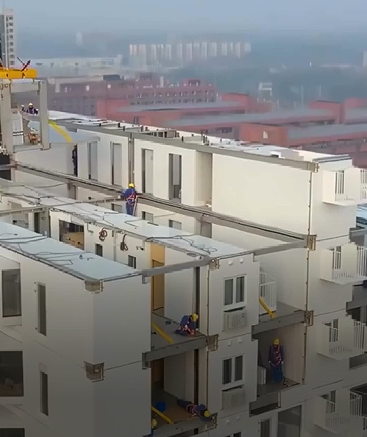 China construyó un edificio de 10 pisos en menos de 29 horas. Foto: captura de video.