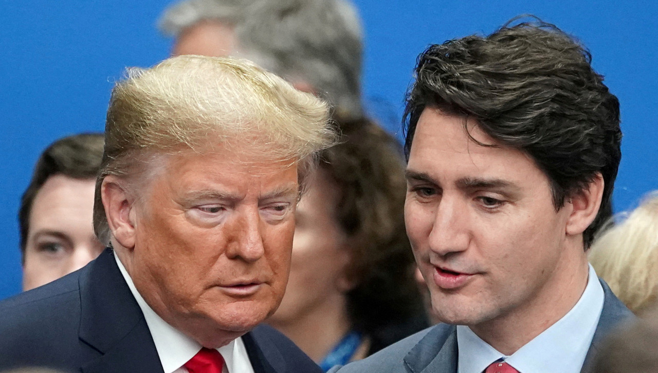 Donald Trump se reunió con Justin Trudeau. Foto: archivo Reuters