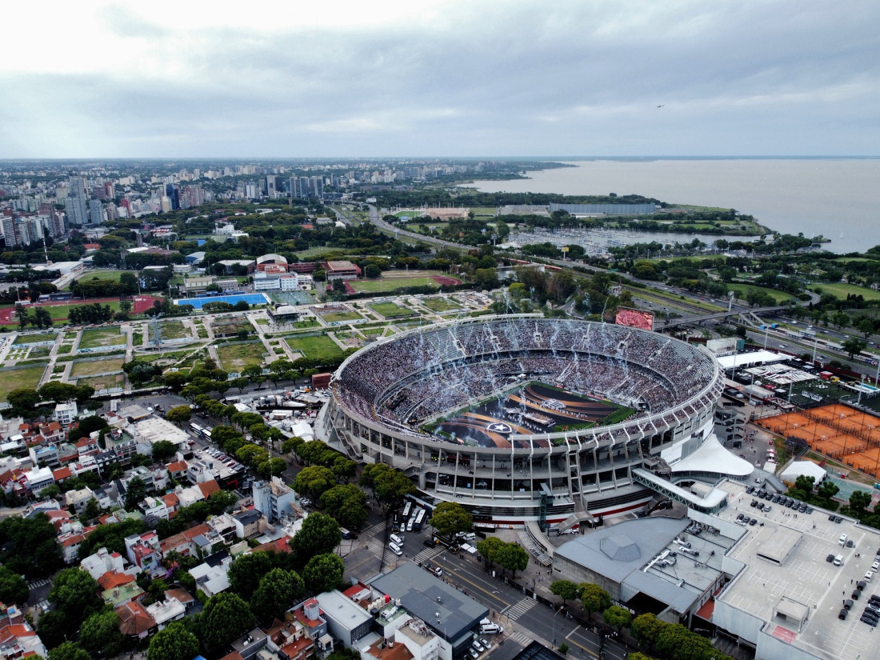 El estadio Monumental en la final de la Copa Libertadores. Foto: Reuters